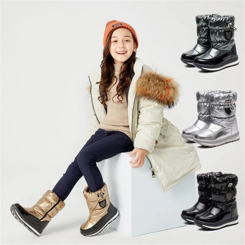 Wool Keep Warm Women Ankle Boots Winter Shoes Ladies Waterproof Snow Boots Boys Girls Snow Boots Rainboot