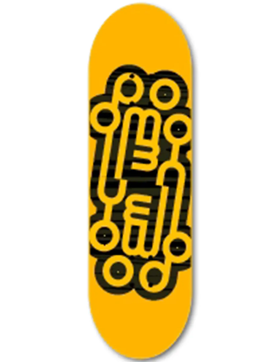 Yellowood Fingerboard Deck - Logo