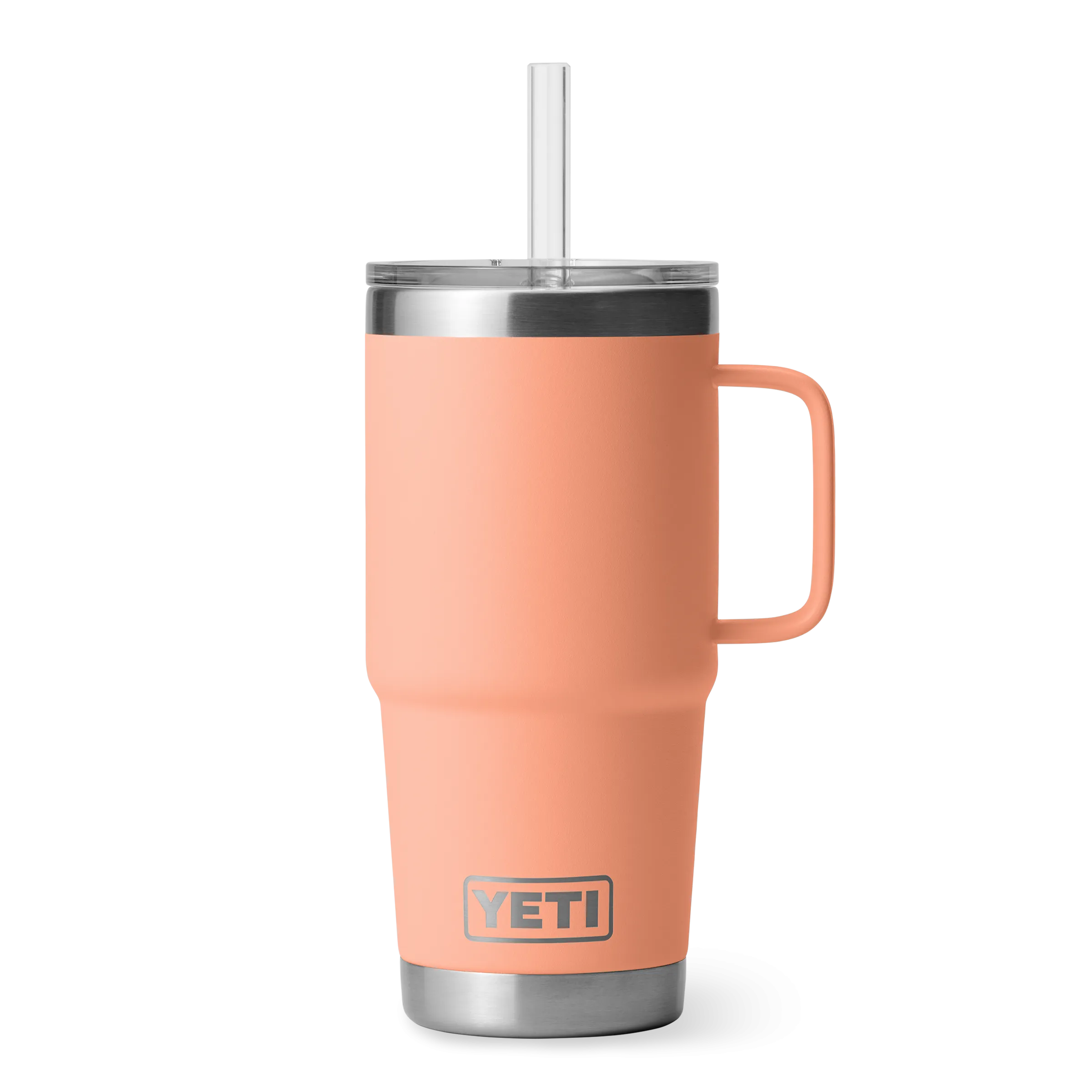 Yeti Rambler 25oz Mug With Straw Lid - Lowcountry Peach