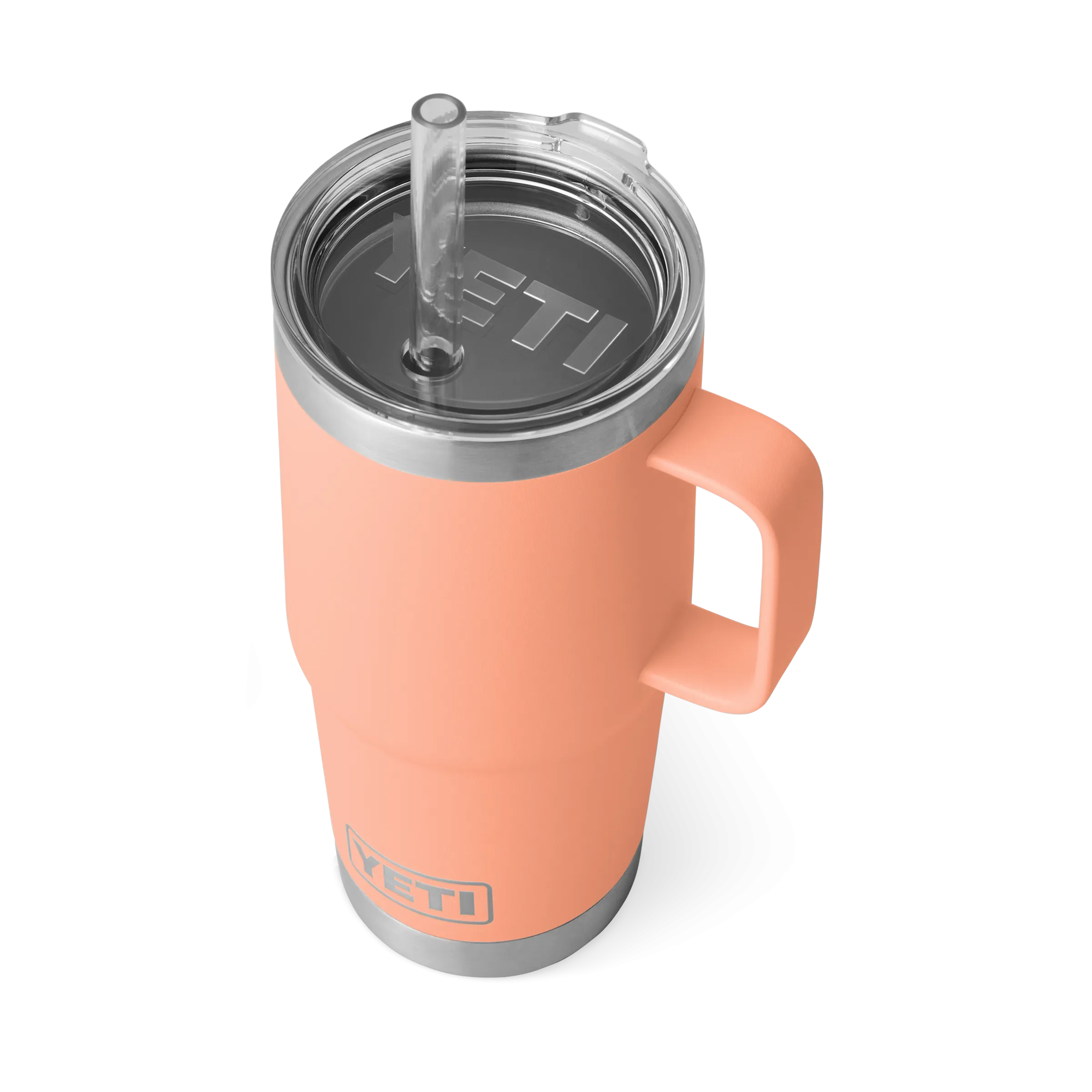 Yeti Rambler 25oz Mug With Straw Lid - Lowcountry Peach