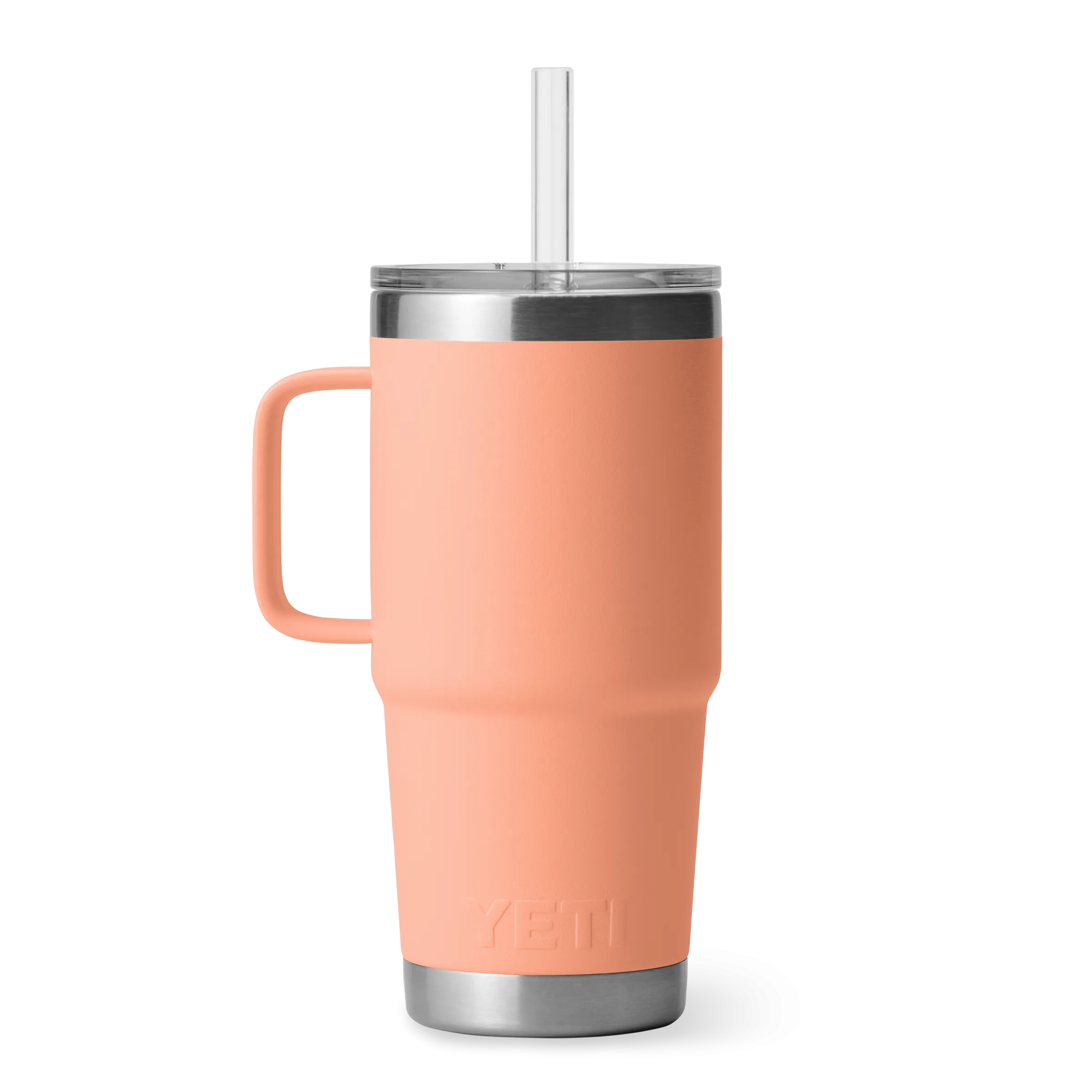 Yeti Rambler 25oz Mug With Straw Lid - Lowcountry Peach