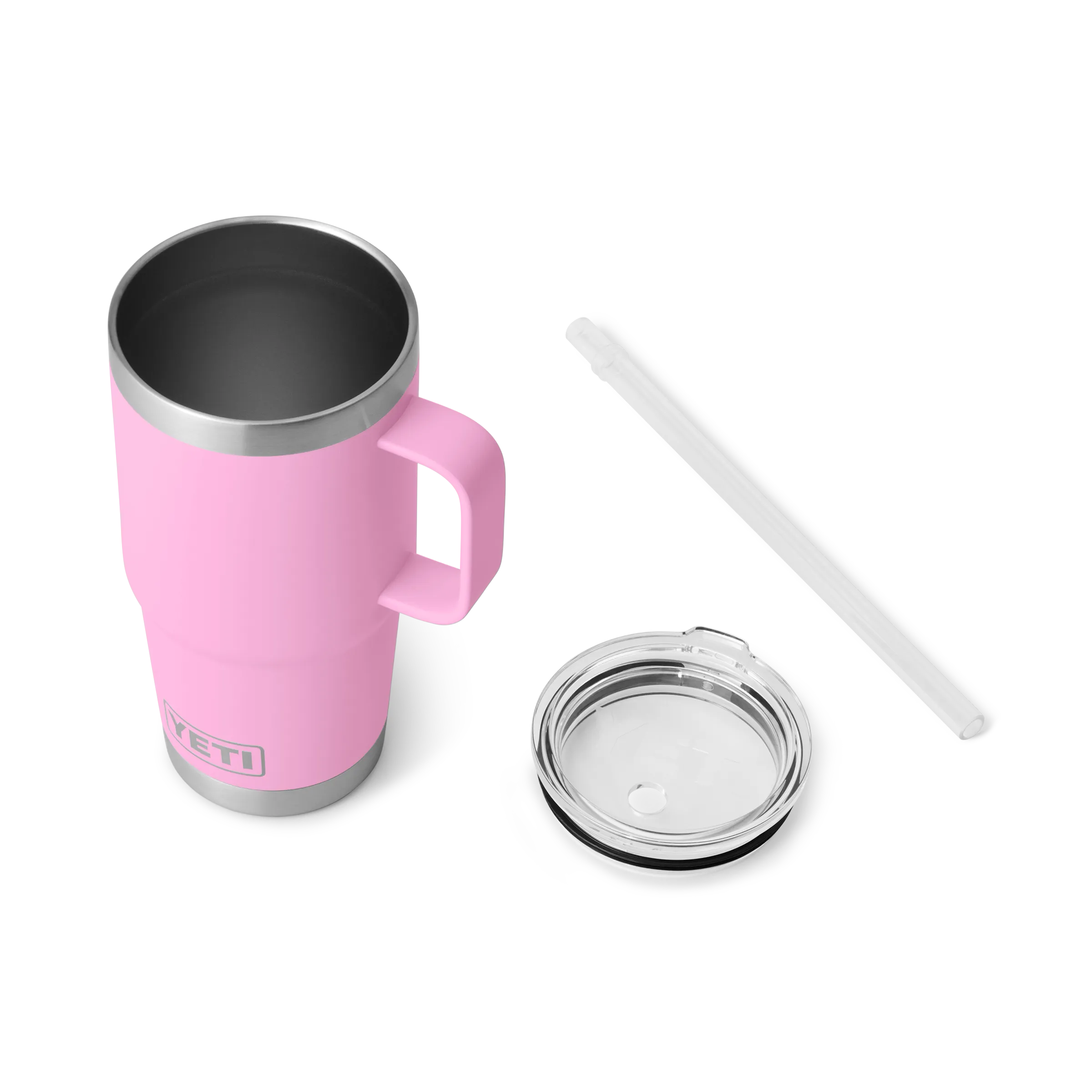 Yeti Rambler 25oz Mug With Straw Lid - Power Pink