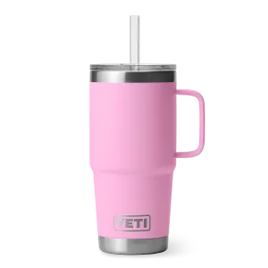 Yeti Rambler 25oz Mug With Straw Lid - Power Pink